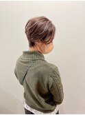 レイヤーカット、艶カラー