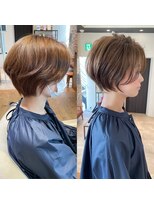 バンプ ギンザ(BUMP GINZA)&nbsp;30代40代50代白髪ぼかし髪型白髪染め面長細目ハイライト伊