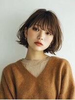 レリーキルト 岡本(RelyQuilt)&nbsp;白髪ぼかしボブ×明るい白髪染め自然に若見え[岡本/摂津本山]