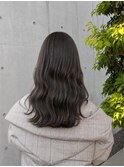 韓国風ウェーブ × 艶グレージュ