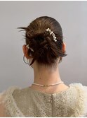 ヘアセット/飾り/アップアレンジ/結婚式/二次会/パーティ
