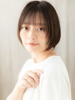 モッズヘア 越谷(mod's hair)&nbsp;シースルーブリーチなしひし形レイヤーショートボブ20代30代X