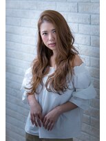 ヘアーアートシフォン 池袋西口店(Hair art chiffon)&nbsp;ベージュカラー耳かけ似合わせカットリラックスウェーブ