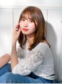 【高田馬場/aoba】内巻きストレート　シルクベージュ