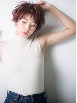カバーヘアアンドスパ ブリス 浦和(COVER HAIR&SPA bliss) *bliss浦和*ボルドーカラーの小顔エッジショートx