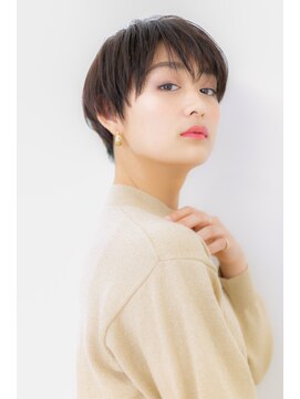 モッズヘア 越谷(mod's hair) モード＆クールな黒髪小顔マニッシュショートZ越谷20代30代40代