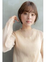 エースハバナ 渋谷(1 HAVANA)&nbsp;ヌーディカラー/小顔ヘア/大人ボブ／切りっぱなしボブ／渋谷