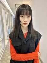 ボタン ハカタ(VOTAN hakata)&nbsp;【博多美容室/小山田】シースルーバング×ストレートレイヤー