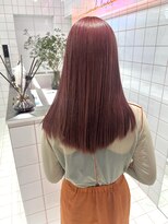 ロンドルーチェ 心斎橋(Lond luce)&nbsp;ダークアッシュ/ミディアムレイヤーカット［髪質改善/縮毛矯正］