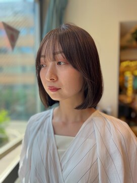 ロンド パルティール 大宮(Lond partir) 紺野紘三韓国レイヤーボブグレージュカラー