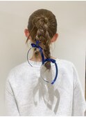 福井 簡単アレンジ ハイトーンベージュカラー 髪質改善 韓国