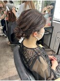 【立川CRES吉岡俊】シニヨンアレンジ　結婚式アレンジ