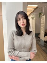 大人可愛い20代30代40代透明感カラー色っぽレイヤー☆くびれヘア