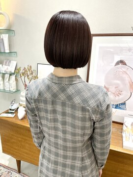 ヘアー アイス カンナ(HAIR ICI Canna) *艶髪*質感再整カラー小顔コンパクトボブカット