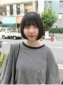CAF FUKO ミニボブ/黒髪ボブ/ぱっつん前髪/大阪/心斎橋