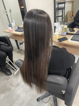 ラフ 難波店(LAFF) #セミディ#シアーカラー#ショートヘア#姫カット#ダークアッシュ