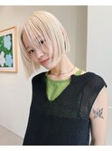 ミルクティーベージュダブルカラーインナーカラーケアブリーチ