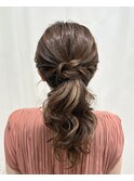 大人ポニーテール/結婚式お呼ばれヘア/参列ヘア/二次会ヘア