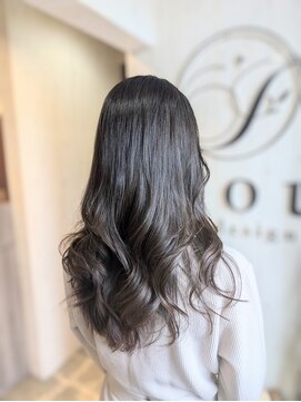 イコウヘアデザイン(icou hair design) オリーブグレージュ×ロング