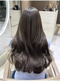 グレージュカラー/髪質改善/暗髪/美髪レイヤーカット[恵比寿駅]