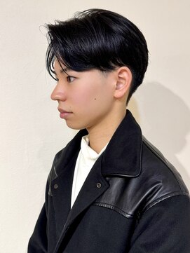 クレビアテン(CreBiA ten_) メンズ センターパート ニュアンスパーマ