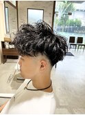 ★メンズパーマ★アップバング×スパイラルパーマ【北川】