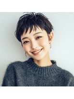 モンド ヘアクリエーション 和田店(monde hair creation)&nbsp;【monde】無造作ショート× 暗髪カラー