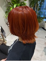 ティエナビューティー(TIENA BEAUTY)&nbsp;#ダブルカラー#ショートウルフ#ブラッドオレンジ