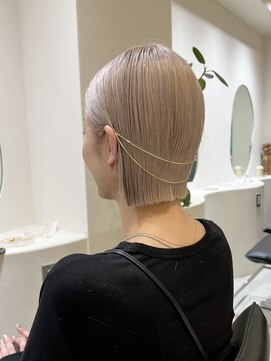 ノーレン 代々木上原(NOREN) ミルクティーベージュ/ダブルカラー/ベージュ/ボブ/ミニボブ