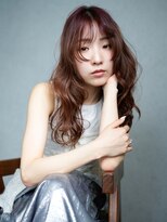 アイティーバイアルバム 八王子店(IT by ALBUM)&nbsp;ロング前髪カット顔周りレイヤー暗めカラー_F20801