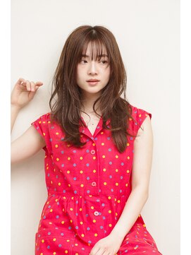 レイヤースタイル　ブラウンベージュ