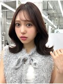 大人かわいい くびれミディアム 顔まわりカット【肥田亜沙美】