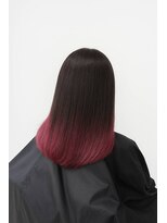 ノーバル バイ シエスタ 池袋(NoVal by siesta)&nbsp;レッドピンク×グラデーション