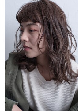 ハニーマスタード(HONEY MUSTARD) リラックスウェーブ×ナチュラルグレージュ