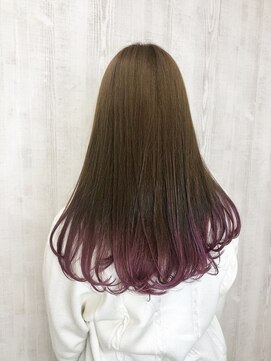 ラッズプラスエイチ(Lads+h) 【Lads+h 】大人可愛いグラデーションカラーローズピンク