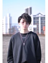 ブレイズ ザ サロン(BLAZE THE SALON)&nbsp;アシメ風耳掛け黒髪束感マッシュショート【BLAZE 大庭】