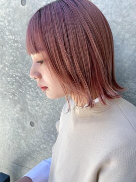 マージュ ギンザ(marju GINZA) 秋冬ラフボブ×チェリーピンクカラー