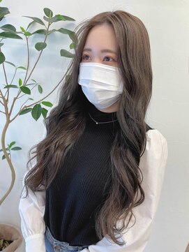 テオ(Theo) Theo /エメラルドアッシュ/ 巻き髪風パーマ/ロングヘア