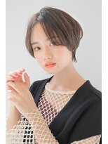 ワンカール丸みひし形シルエットショート◎コンパクトショート