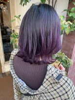 ボアップ 京橋店(boappu)&nbsp;パープル/バレイヤージュ