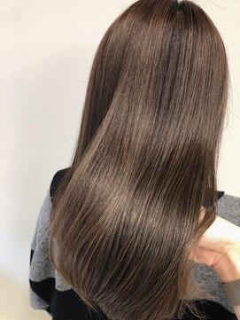 バルベストーキョーサウス(BARBES TOKYO SOUTH) 白髪染めでも透明感たっぷりベージュブラウンカラー【RISA】