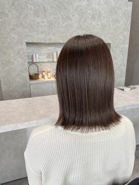 ローカス(Locus) 髪質改善カラー/艶グレージュ/チョコレートブラウン