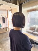 プツッと切りっぱなしボブ/本厚木
