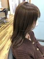 クララ カシハラ(CLALA Kashihara)&nbsp;顔まわりカット/レイヤーカット/韓国スタイル/マロンカラー