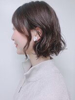 【morio原宿】ゆるふわボブパーマ　ニュアンスウェーブ　宮本