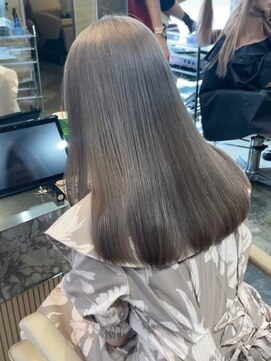 サンクプロジェクト(cinq PROJECT) ダブルカラーインナーカラーミルクティーベージュグレージュ韓国