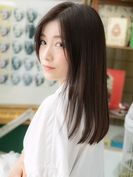 カバーヘア ブリス 志木南口駅前店(COVER HAIR bliss) ■センターパート艶カラーレイヤーロング302志木20代30代40代