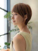 イオ 本厚木(io)&nbsp;20代30代大人かわいい丸みショートベージュカラー前髪