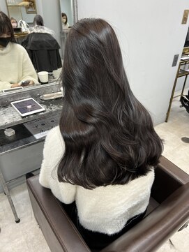 ドロシー 郡山桑野店(Dorothy) イメチェンハッシュカットフルバング似合わせレッドブラウン