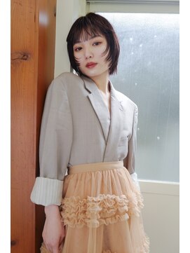 エヌイー(ne' by MAULOA) 【ne 'by MAULOA】バイオレットカラー レイヤーボブ